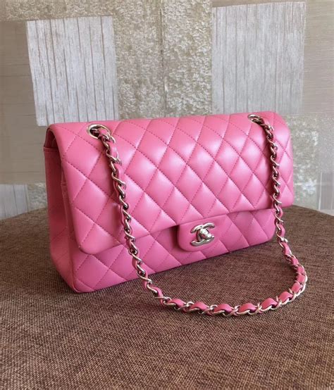 pink chanel flap|chanel small lambskin evening bag.